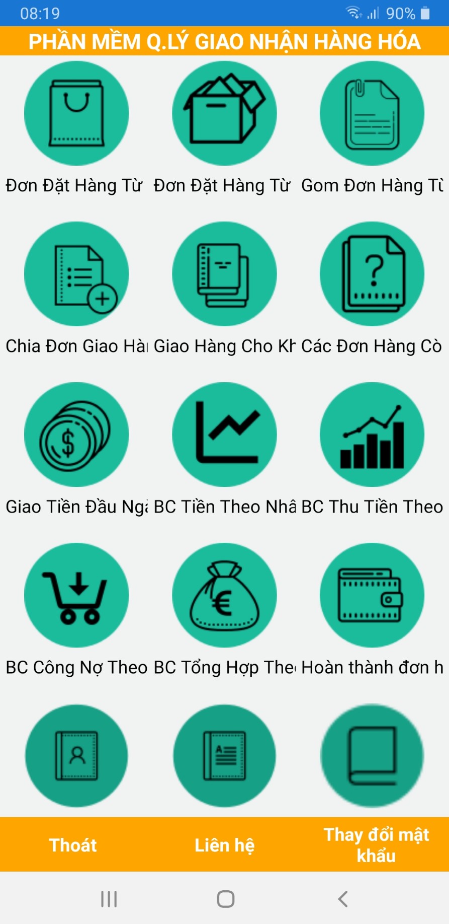 Phần mềm quản lý giao nhận hàng hóa