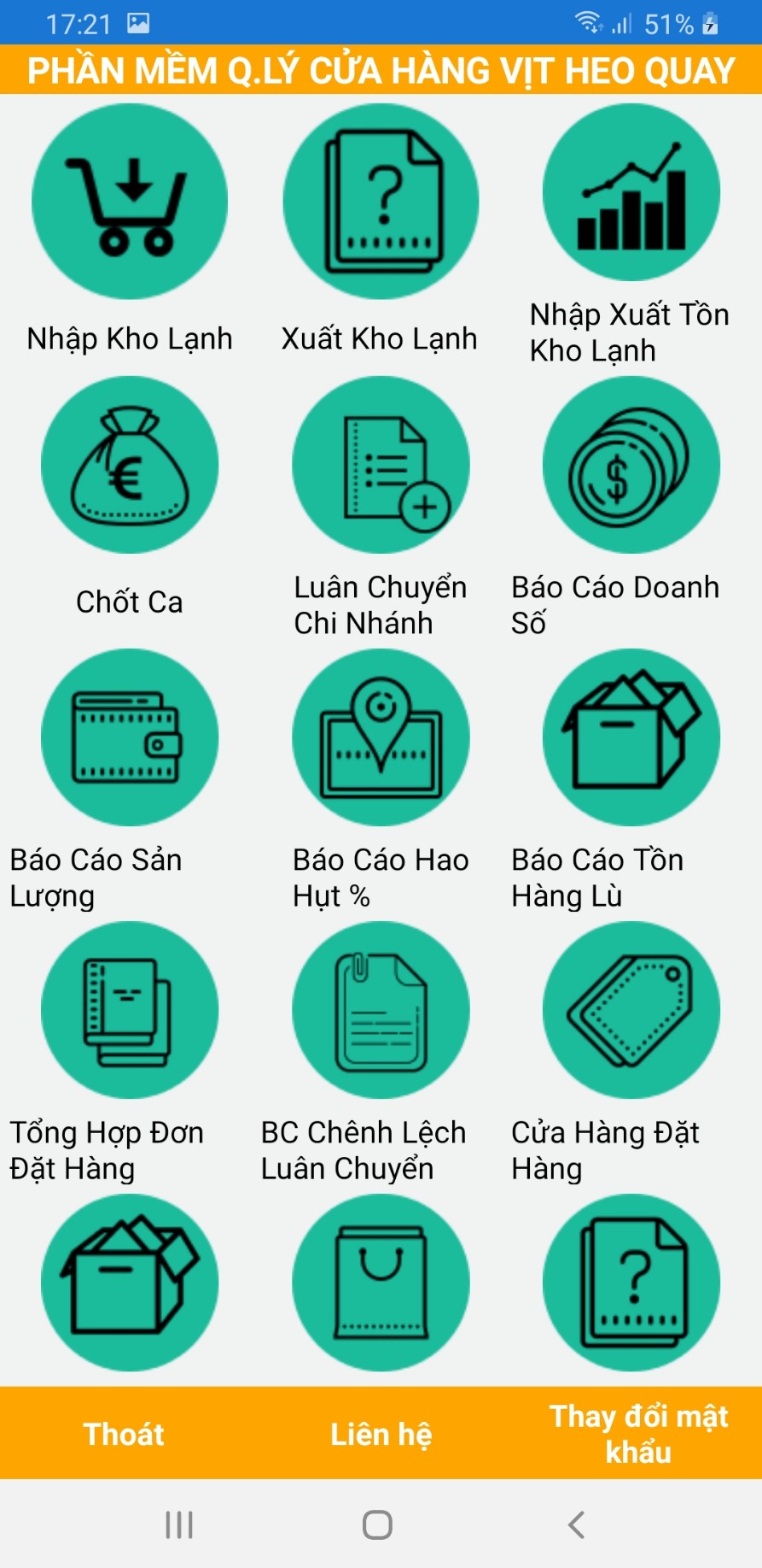 Phần mềm quản lý cửa hàng vịt heo quay